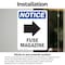 Signmission Fuse Magazine (Right Arrow) Sign With Symbol, 7 in W x Rectangle, Vinyl Decal OS-2PACK-NS-D-710-V-12979 - alternate 6